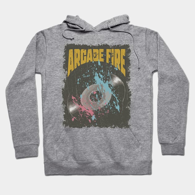 Arcade Fire Vintage Vynil Hoodie by K.P.L.D.S.G.N